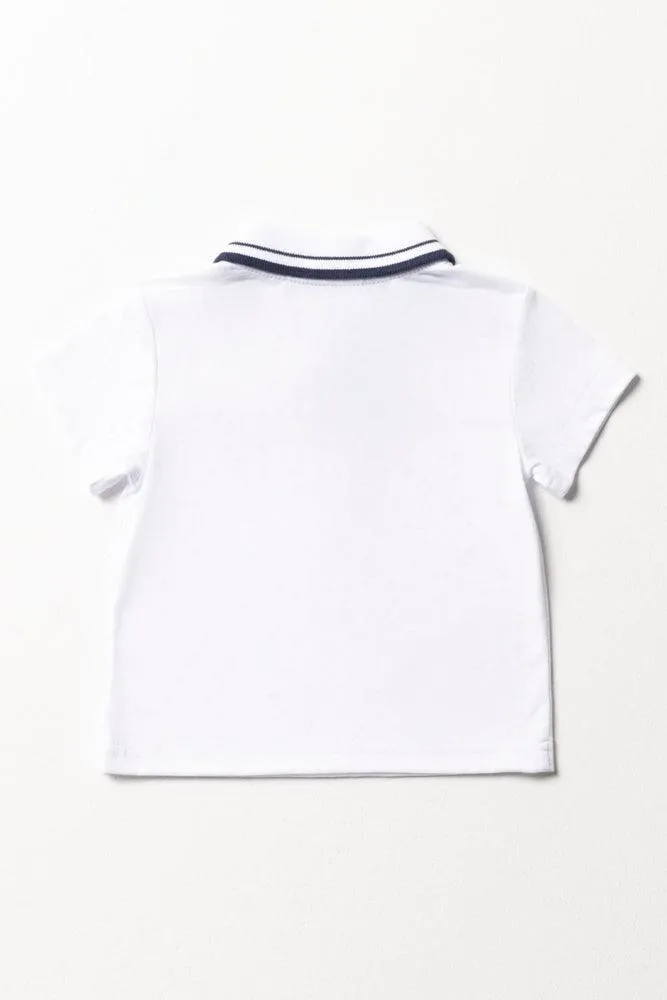 Short Sleeve Golfer White sold by Ackermas product image thumbnail 3