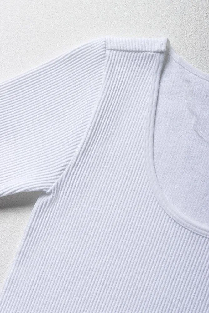 Seamless Short Sleeve T-Shirt White sold by Ackermas product image thumbnail 2