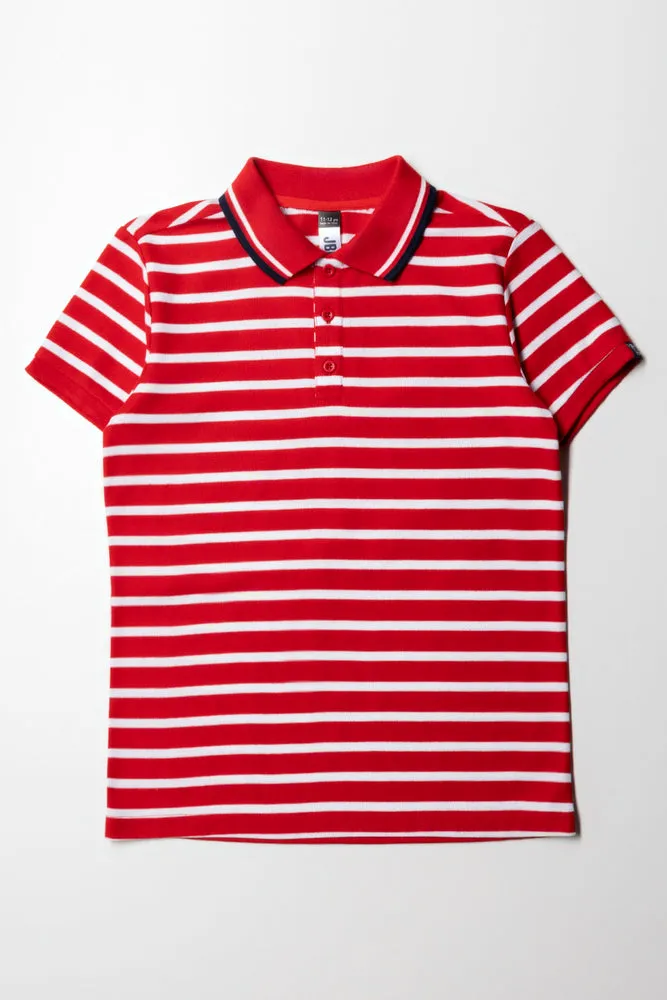 Ss Golfer Stripe Red sold by Ackermas