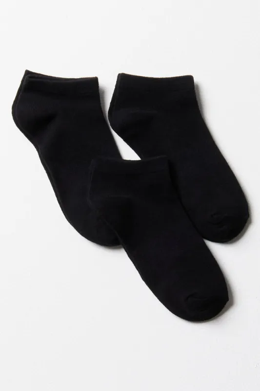 3 Pack Sport Socks Black sold by Ackermas