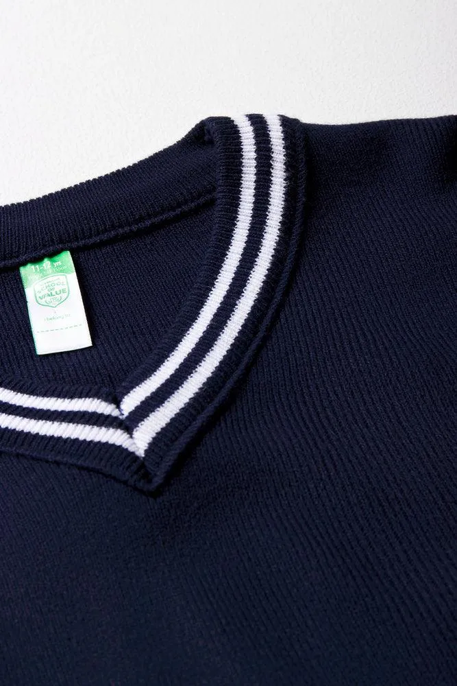 Unisex School Long Sleeve Striped Jersey Navy sold by Ackermas product image thumbnail 3