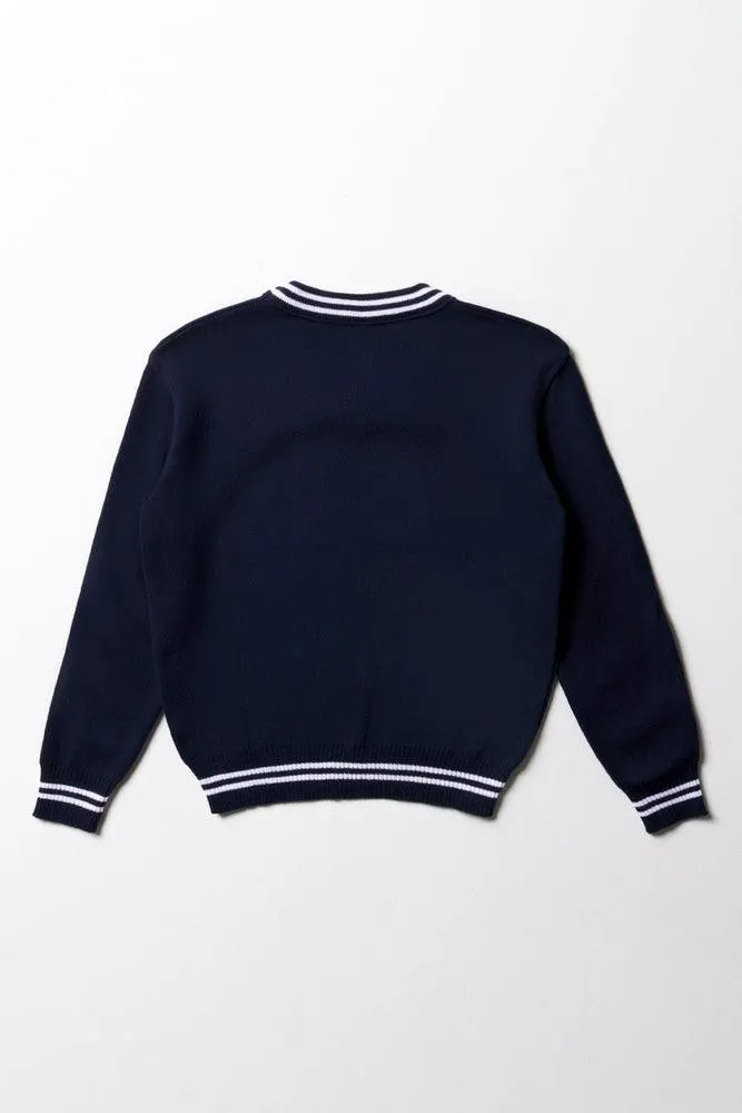 Unisex School Long Sleeve Striped Jersey Navy sold by Ackermas product image thumbnail 4