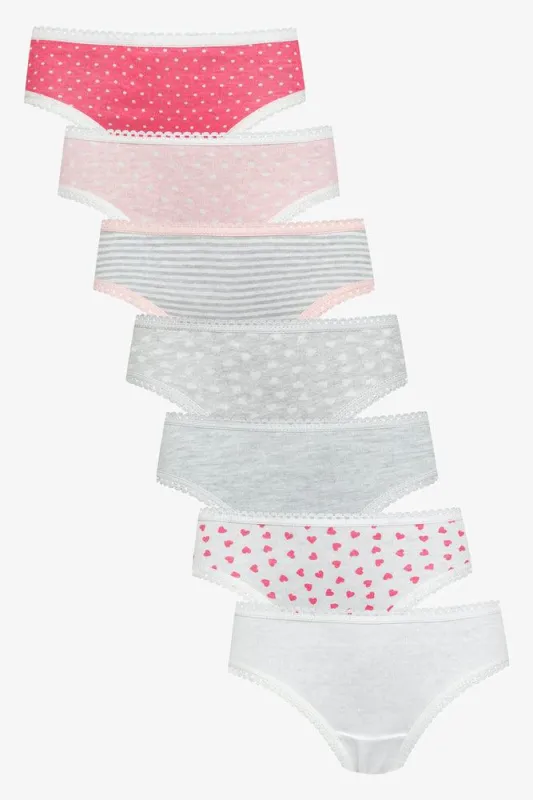 7 Pack Hearts Bikini Panties Multi sold by Ackermas