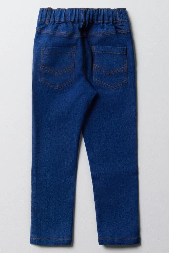 Skinny Denim Jeans Bright Blue sold by Ackermas product image thumbnail 5