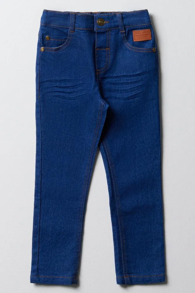 Skinny Denim Jeans Bright Blue sold by Ackermas product image thumbnail 2