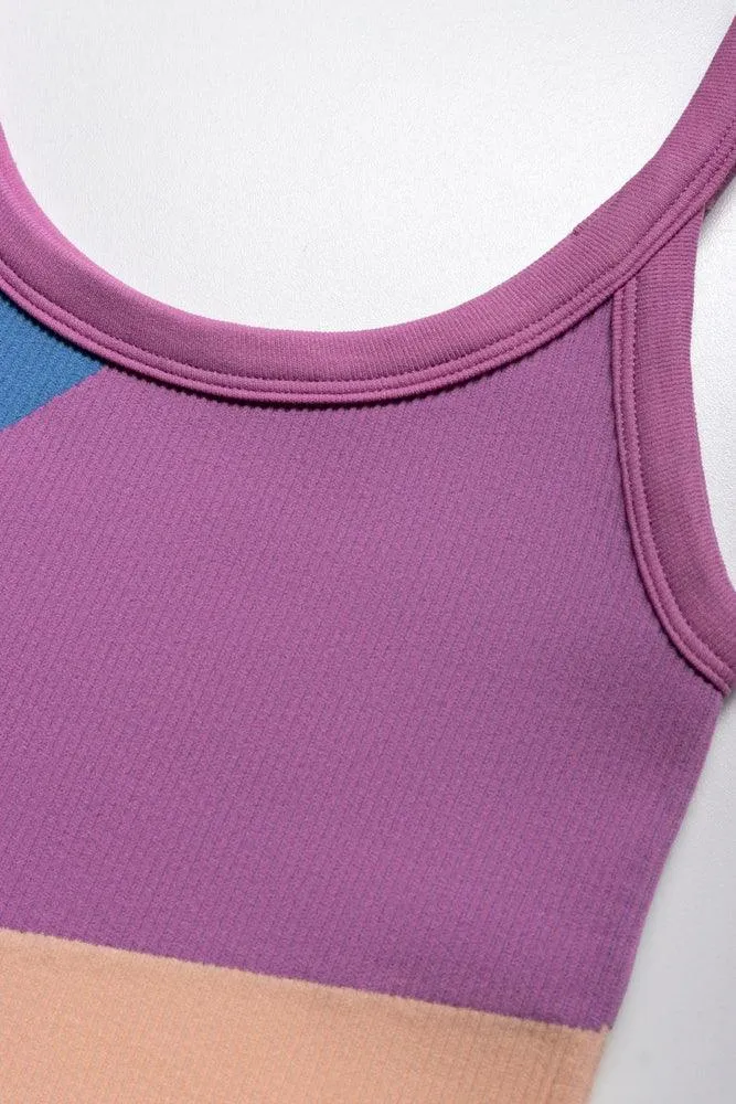 Seamfree Colour Block Vest Multi sold by Ackermas product image thumbnail 2