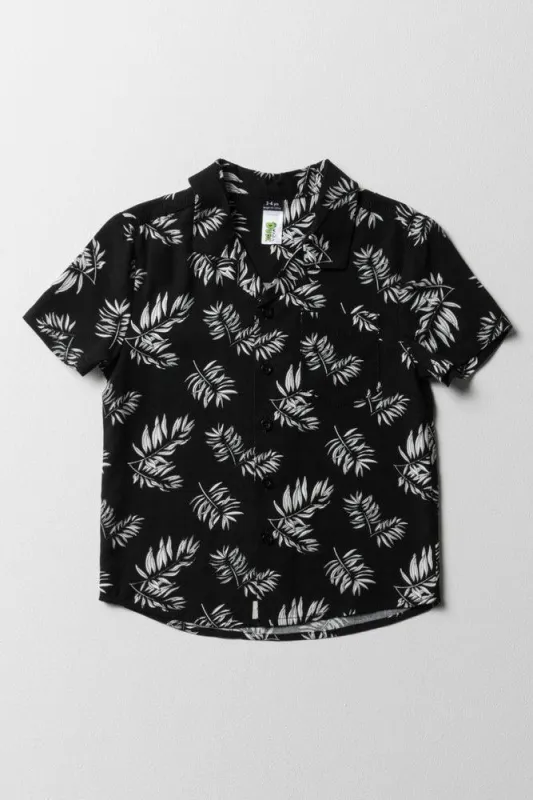 Viscose Floral Shirt Black sold by Ackermas