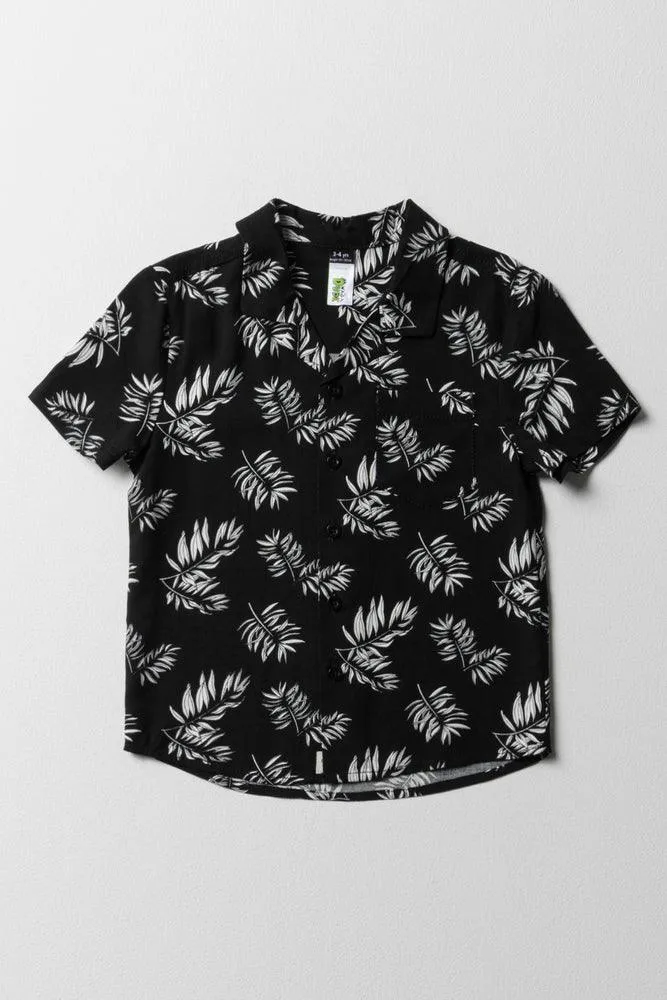 Viscose Floral Shirt Black sold by Ackermas