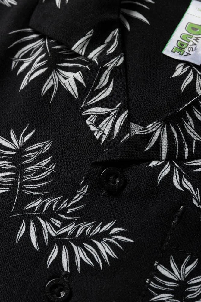 Viscose Floral Shirt Black sold by Ackermas product image thumbnail 2