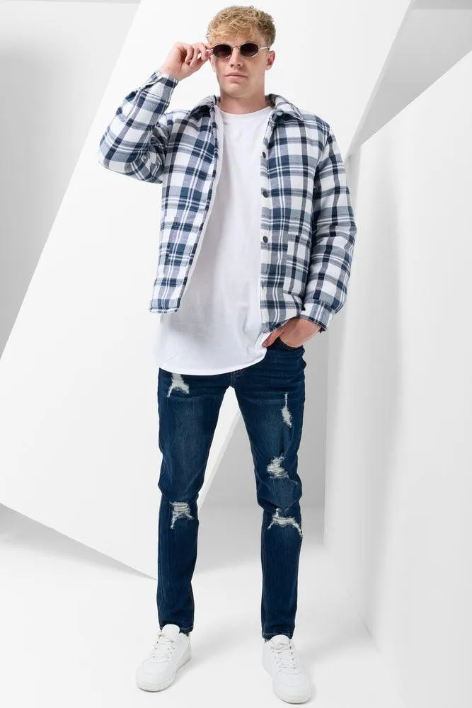 Check Shacket Blue sold by Ackermas