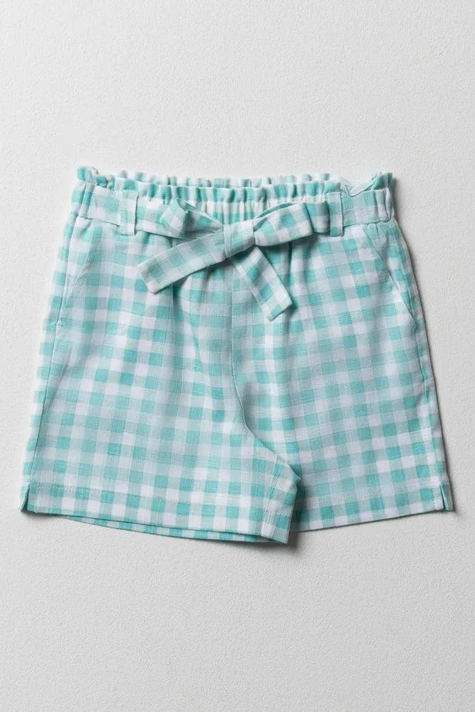 Check Shorts Light Green sold by Ackermas