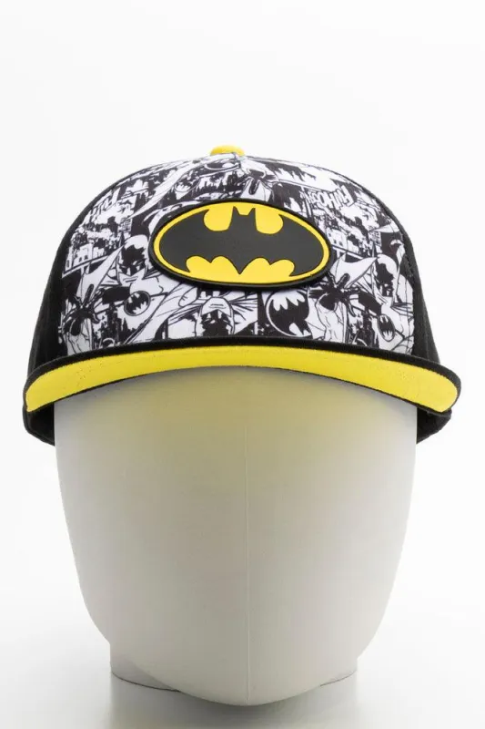 Batman Flat-Bill Cap Black sold by Ackermas