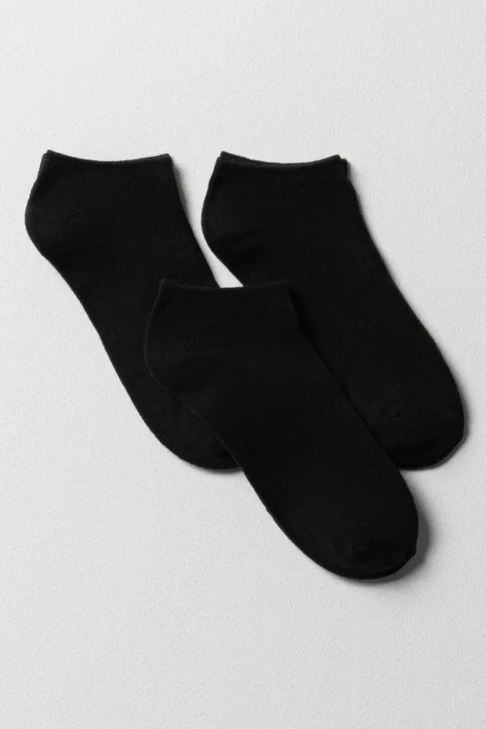 Ob 3Pack Sport Socks  Black sold by Ackermas