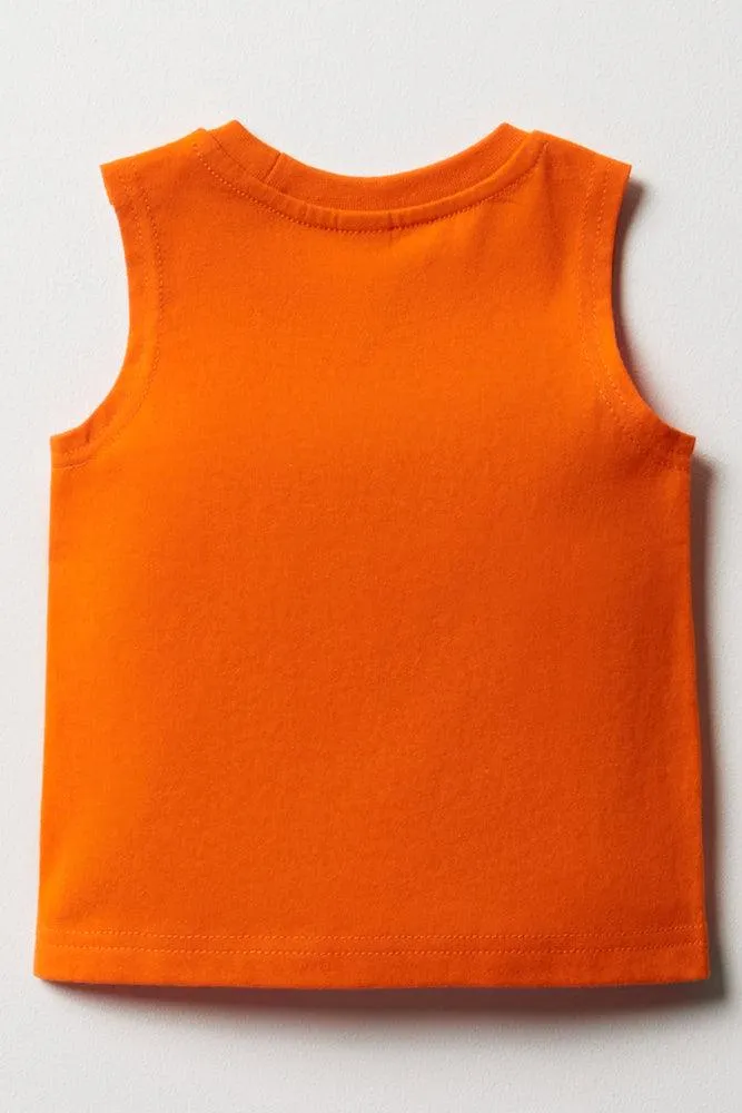 Sleeveless T-Shirt Orange sold by Ackermas product image thumbnail 4