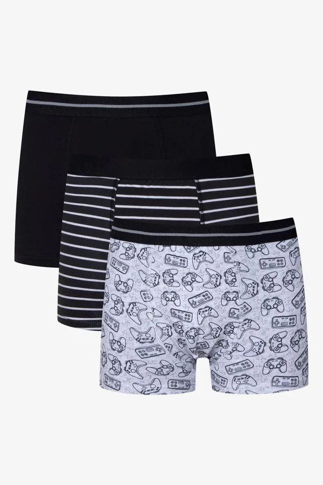 3 Pack Boxers Black & Grey sold by Ackermas