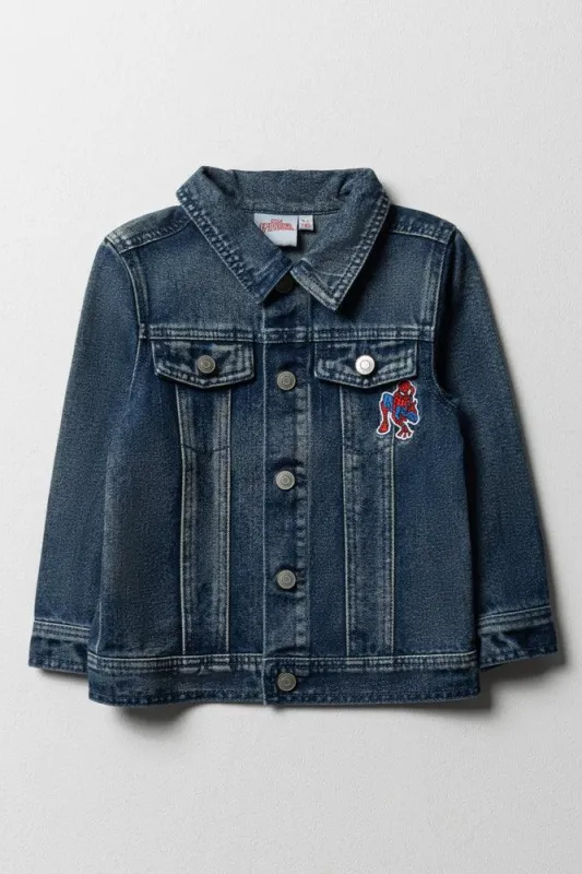 Spider-Man Denim Jacket Blue sold by Ackermas