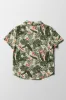 Tropical Short Sleeve Shirt Green & White sold by Ackermas