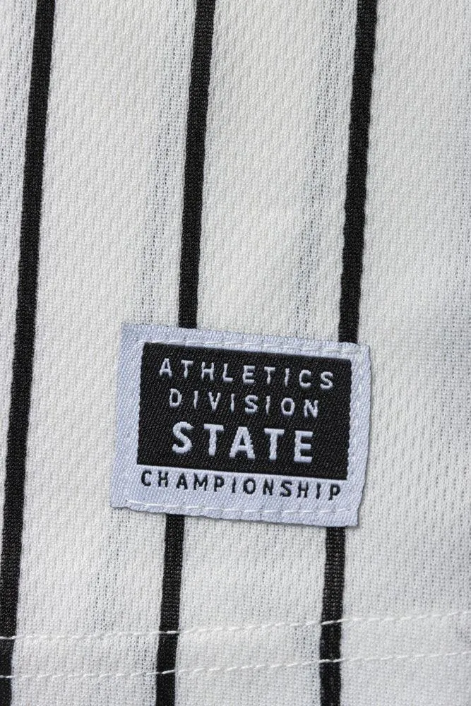 V-Neck Stripe Sporty T-Shirt Black & White sold by Ackermas product image thumbnail 3