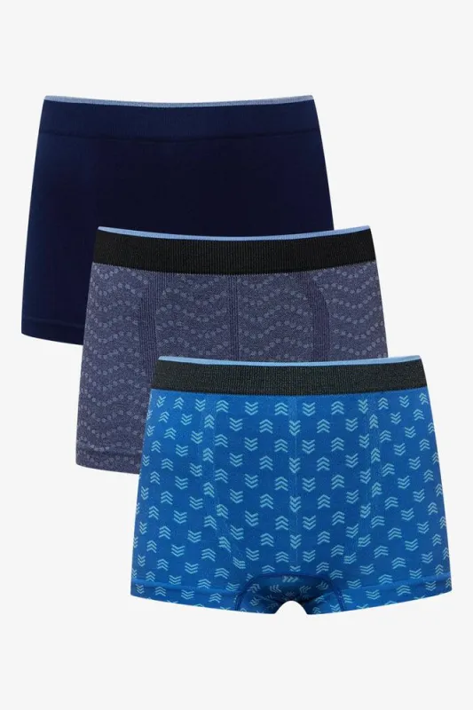 3 Pack Seam-Free Boxers Blue sold by Ackermas