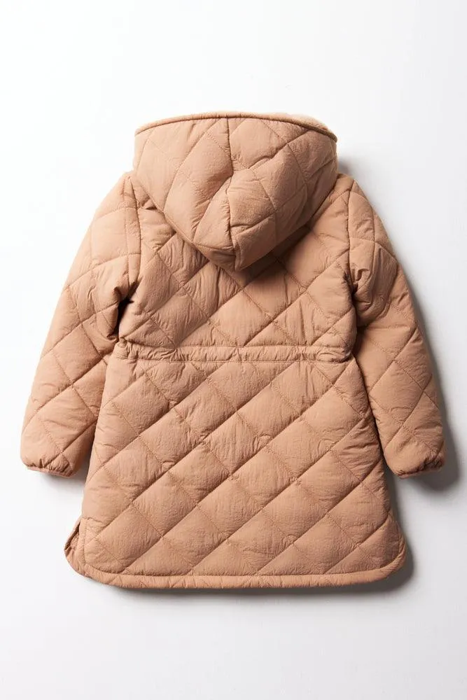 Quilted Coat Brown sold by Ackermas product image thumbnail 3