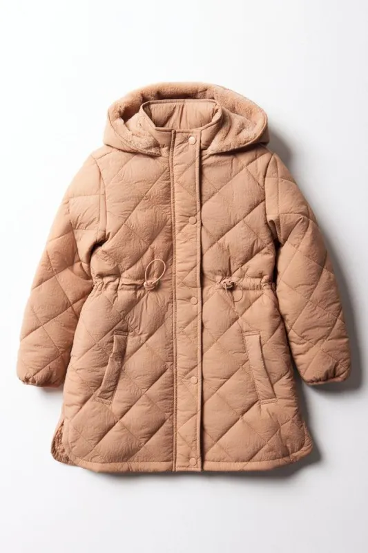 Quilted Coat Brown sold by Ackermas
