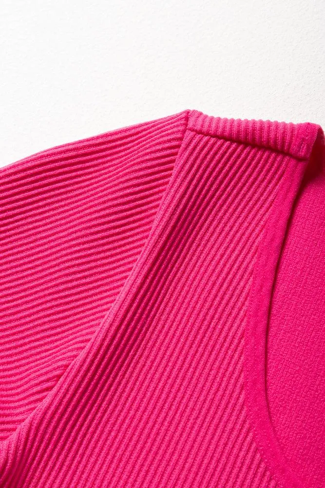 Seamless Short Sleeve T-Shirt Bright Pink sold by Ackermas product image thumbnail 2