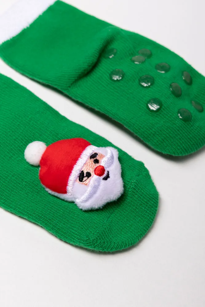 2 Pack Father Christmas Socks Green sold by Ackermas product image thumbnail 2