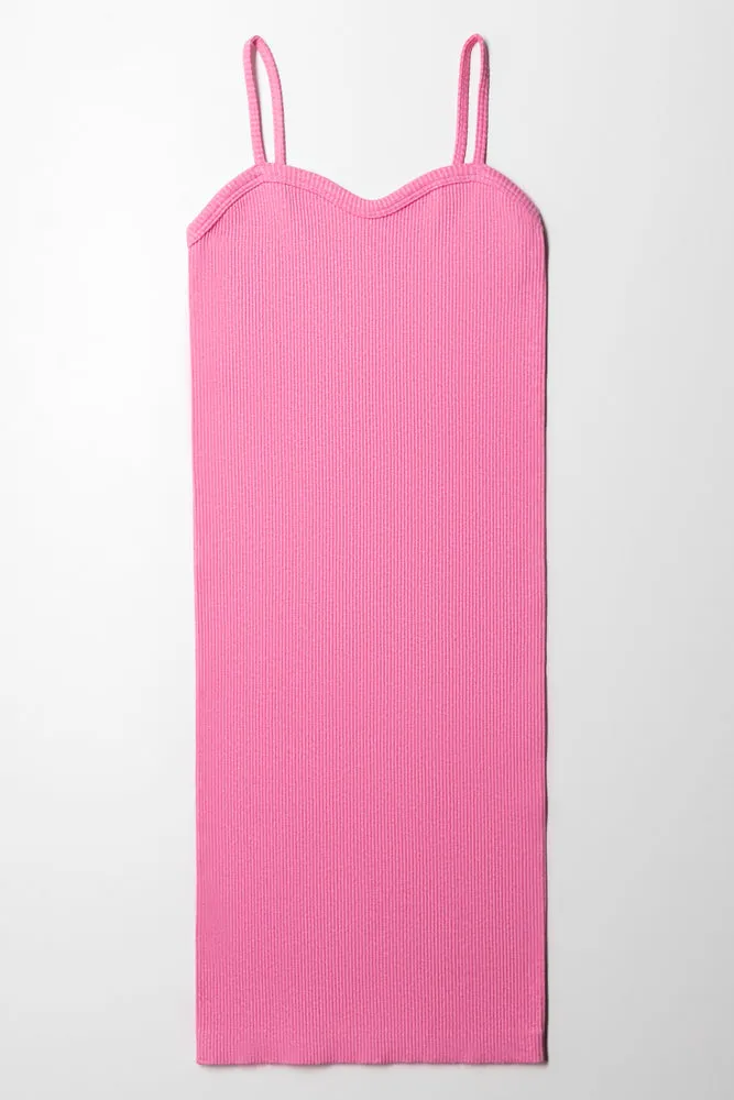 Seamless Strappy Dress Pink sold by Ackermas