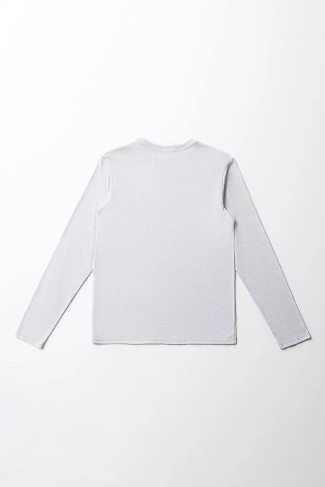 Long Sleeve T-Shirt Grey sold by Ackermas product image thumbnail 3