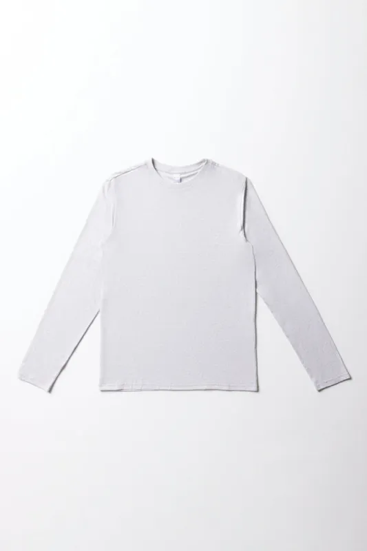 Long Sleeve T-Shirt Grey sold by Ackermas