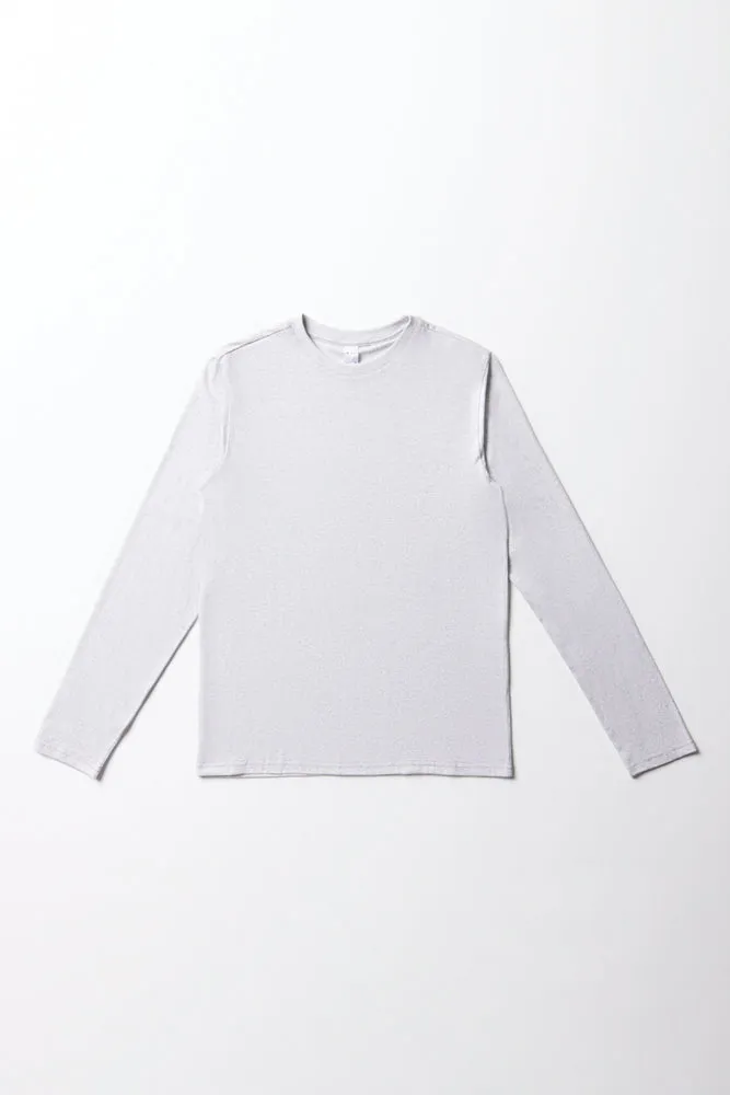 Long Sleeve T-Shirt Grey sold by Ackermas