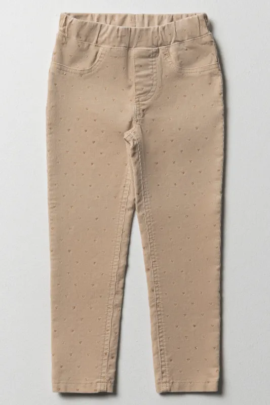 Corduroy Jegging Natural sold by Ackermas