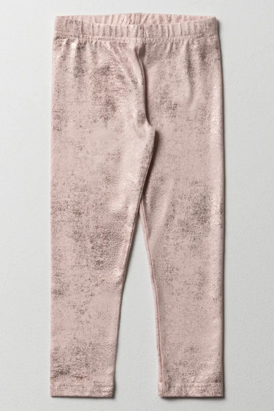 Foil Leggings Light Pink sold by Ackermas