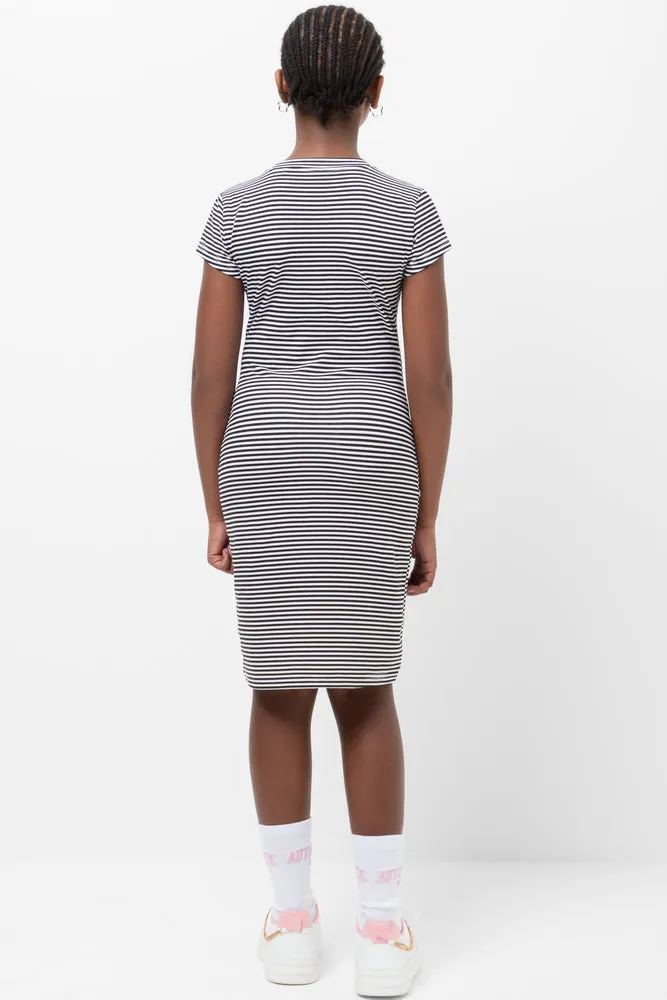 Stripe Bodycon Dress Black sold by Ackermas product image thumbnail 3