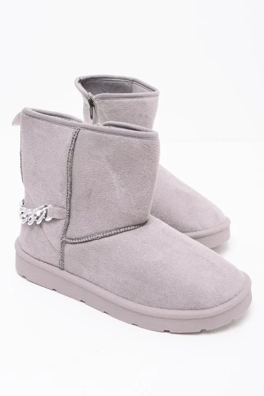 Chain Comfy Boot Grey sold by Ackermas