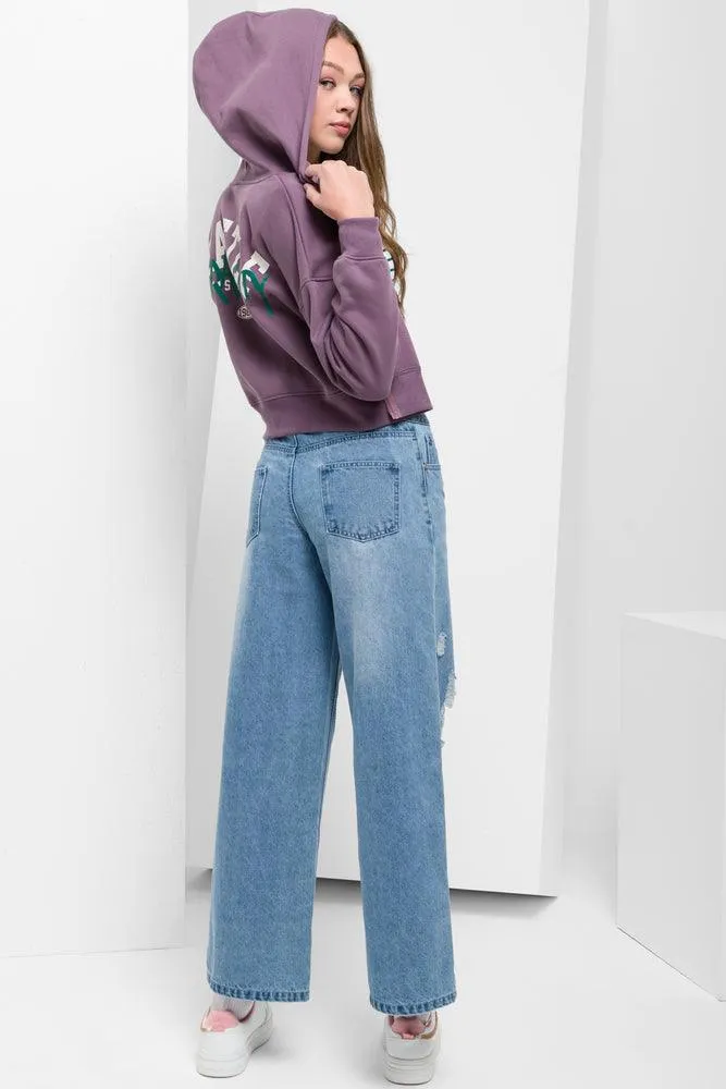 Cropped Tracktop Purple sold by Ackermas product image thumbnail 3