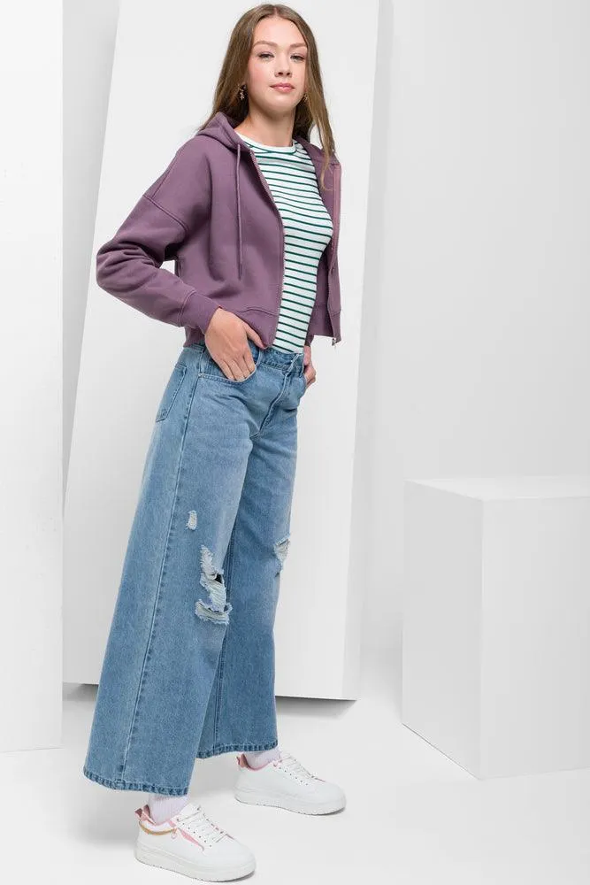 Cropped Tracktop Purple sold by Ackermas product image thumbnail 2