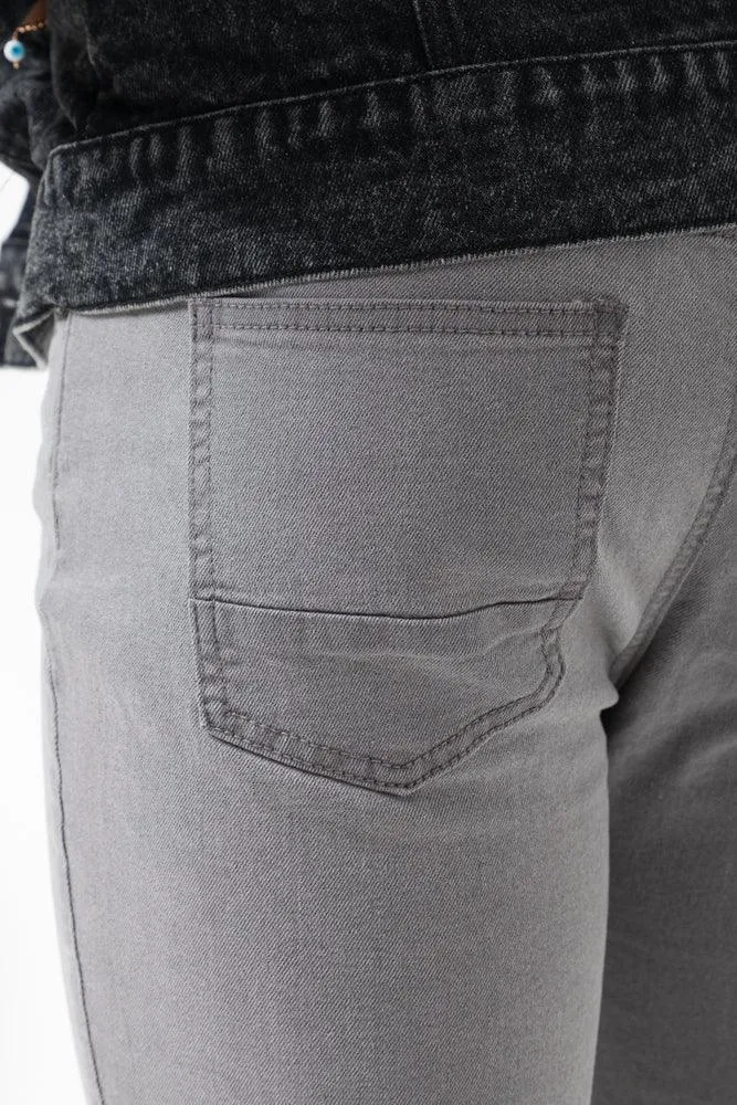 Skinny Denim Jeans Light Grey sold by Ackermas product image thumbnail 4