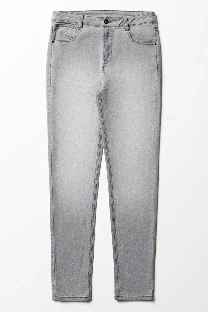 Skinny Denim Jeans Light Grey sold by Ackermas product image thumbnail 5
