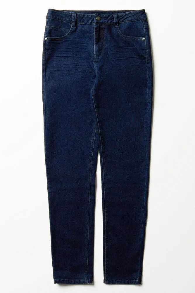 Skinny Denim Jeans Dark Blue sold by Ackermas product image thumbnail 5
