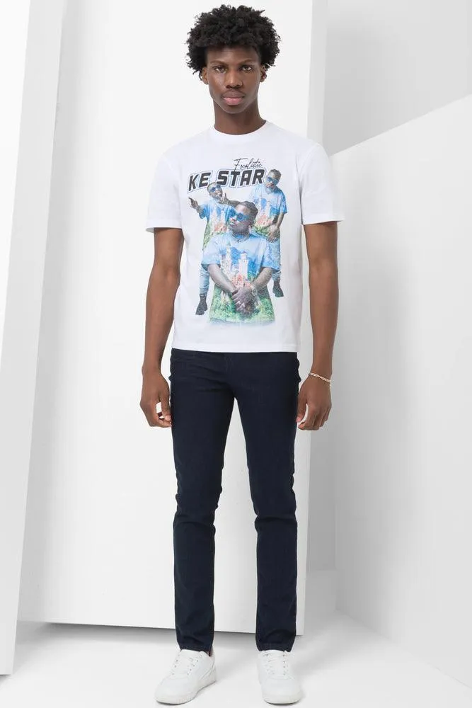 Skinny Denim Jeans Dark Blue sold by Ackermas