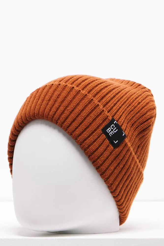 Rib Beanie Rust sold by Ackermas product image thumbnail 2