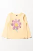 Flower Long Sleeve T-Shirt Yellow sold by Ackermas