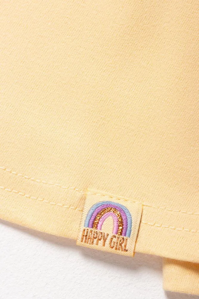 Flower Long Sleeve T-Shirt Yellow sold by Ackermas product image thumbnail 2