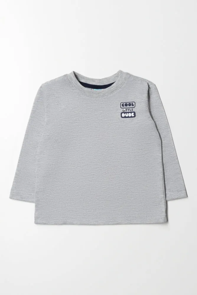 Long Sleeve T-Shirt Grey sold by Ackermas