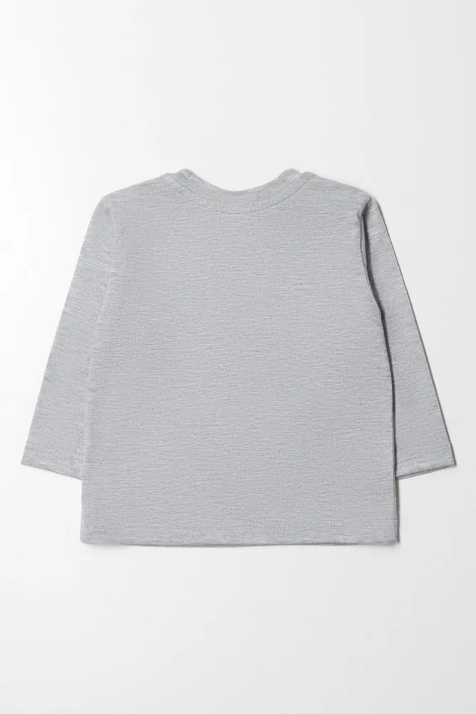 Long Sleeve T-Shirt Grey sold by Ackermas product image thumbnail 3