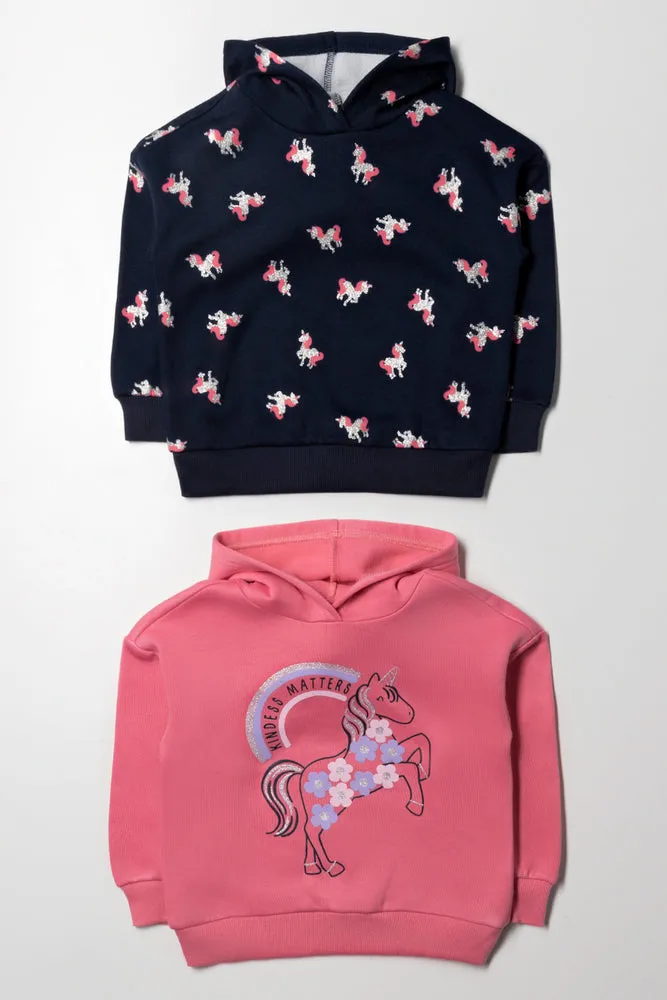 2 Pack Unicorn Tracktops Pink And Black sold by Ackermas