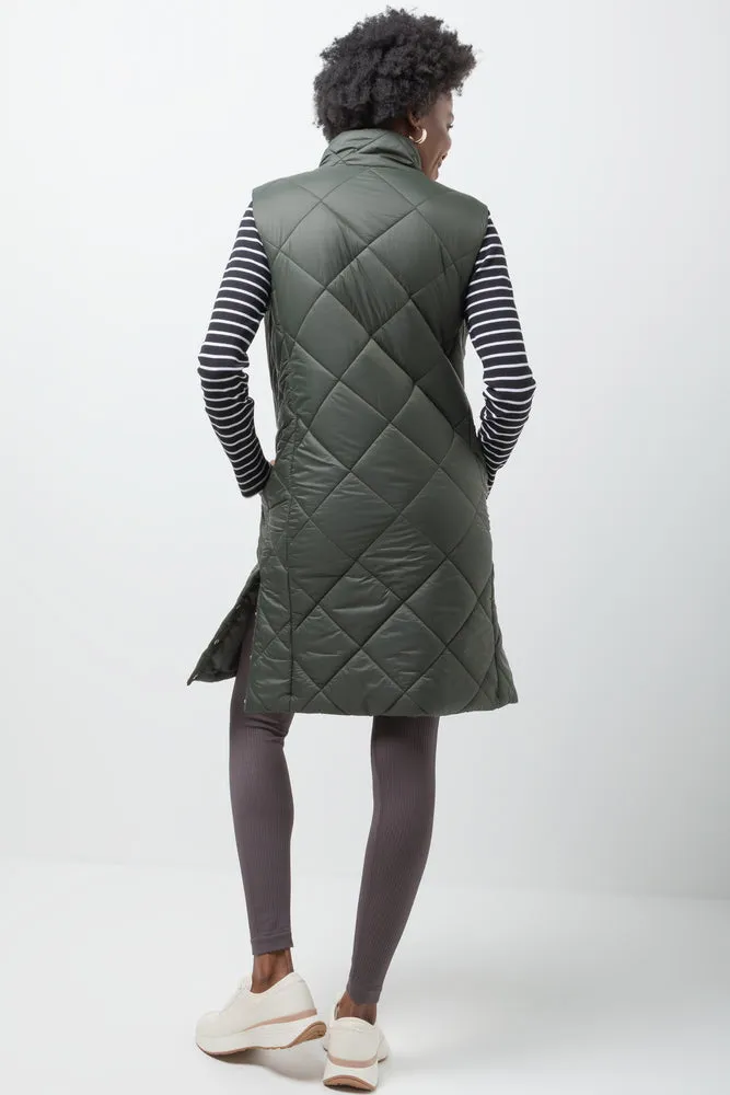 Collared Sleeveless Jacket Green sold by Ackermas product image thumbnail 3