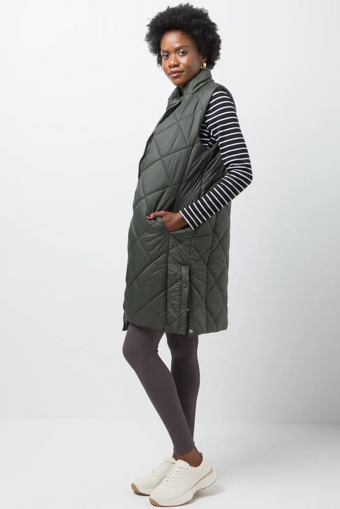 Collared Sleeveless Jacket Green sold by Ackermas product image thumbnail 2