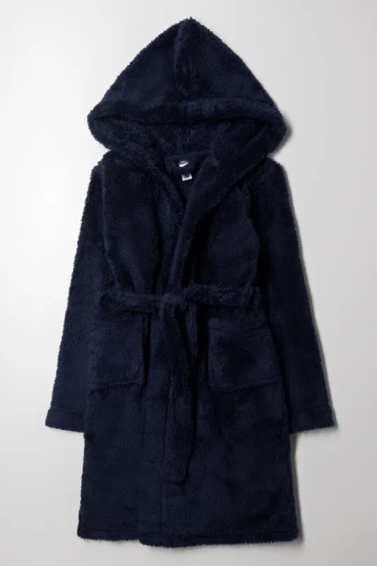 Shaggy Gown Navy sold by Ackermas